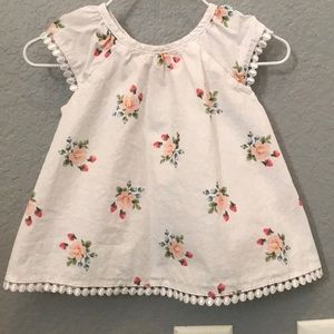 Floral swing back Janie and jack bloomer set